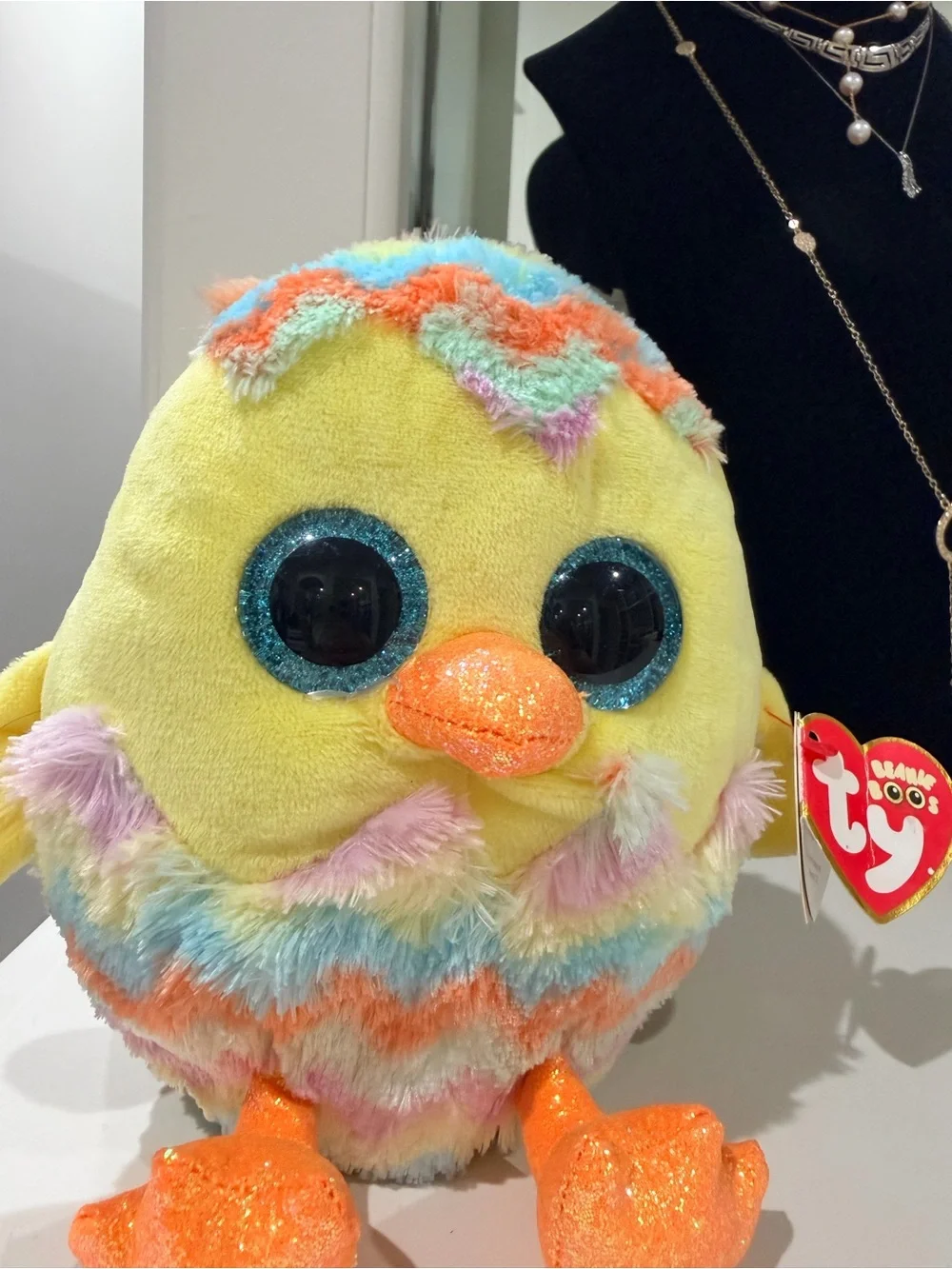 Ty Silk Beanie Boos - CORWIN the Easter Chick in Egg (6 Inch) 2022 Plush Toy